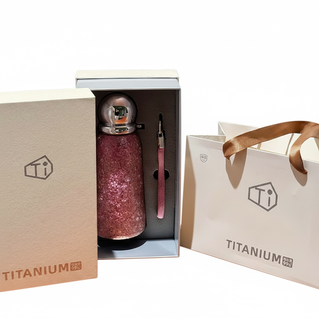 Titanium Insulated Cup 360ml – Lightweight Vacuum Tumbler with Gift Box