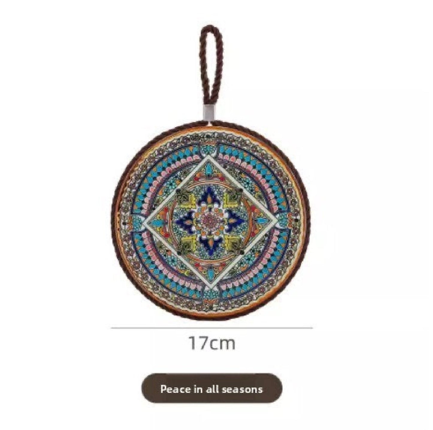 Ceramic Heat-Resistant Trivet Mat – 300°C Table Protector with Non-Slip Cork Base