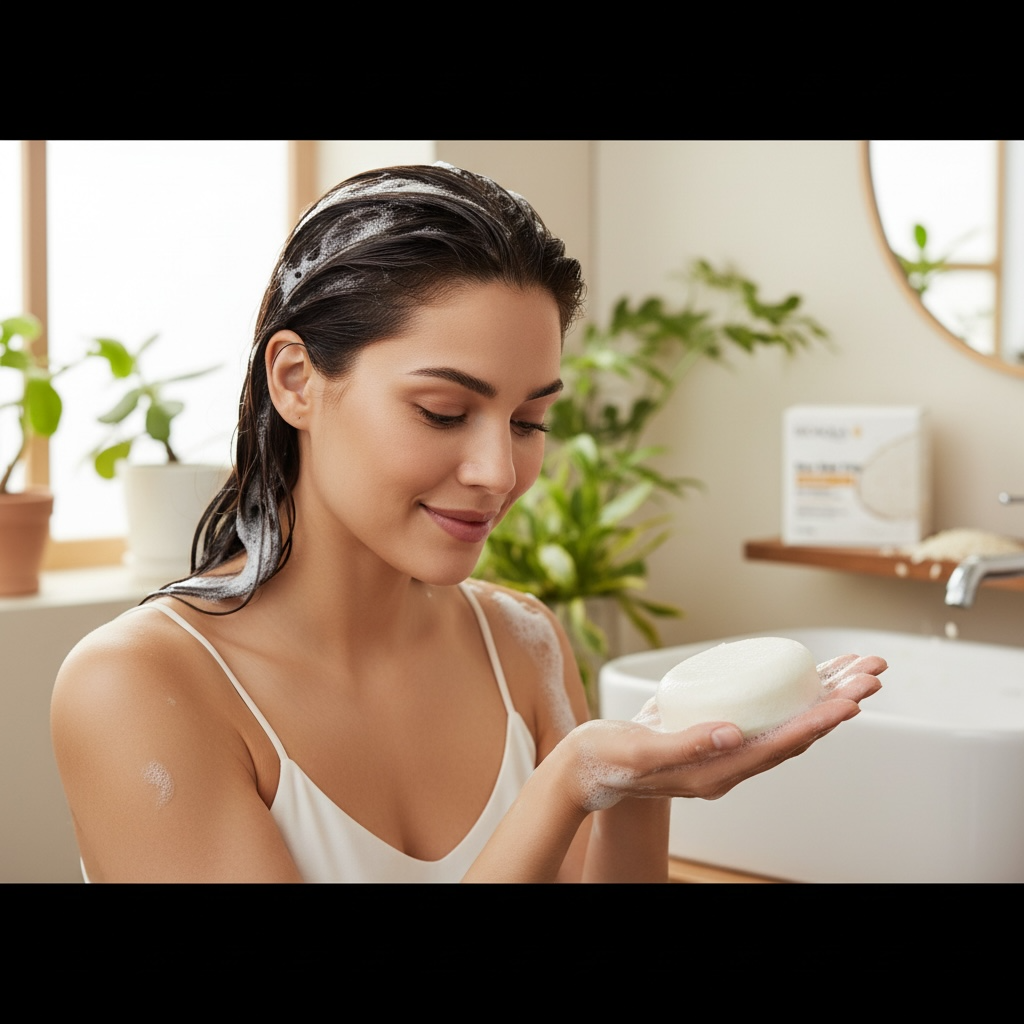 Rice Shampoo Bar – Gentle Cleansing & Natural Shine