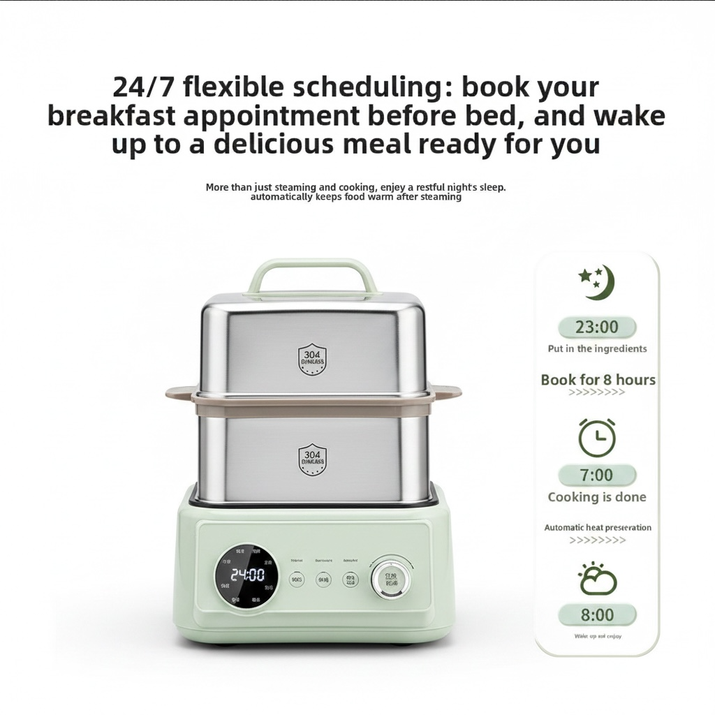 Electric Steamer & Hot Pot 15L– Large Capacity, 1200W