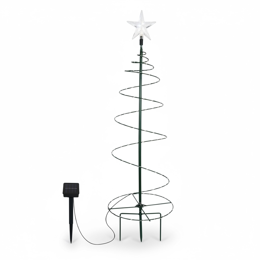 Solar Christmas Tree Garden Light – IP65 Outdoor LED Holiday Decoration