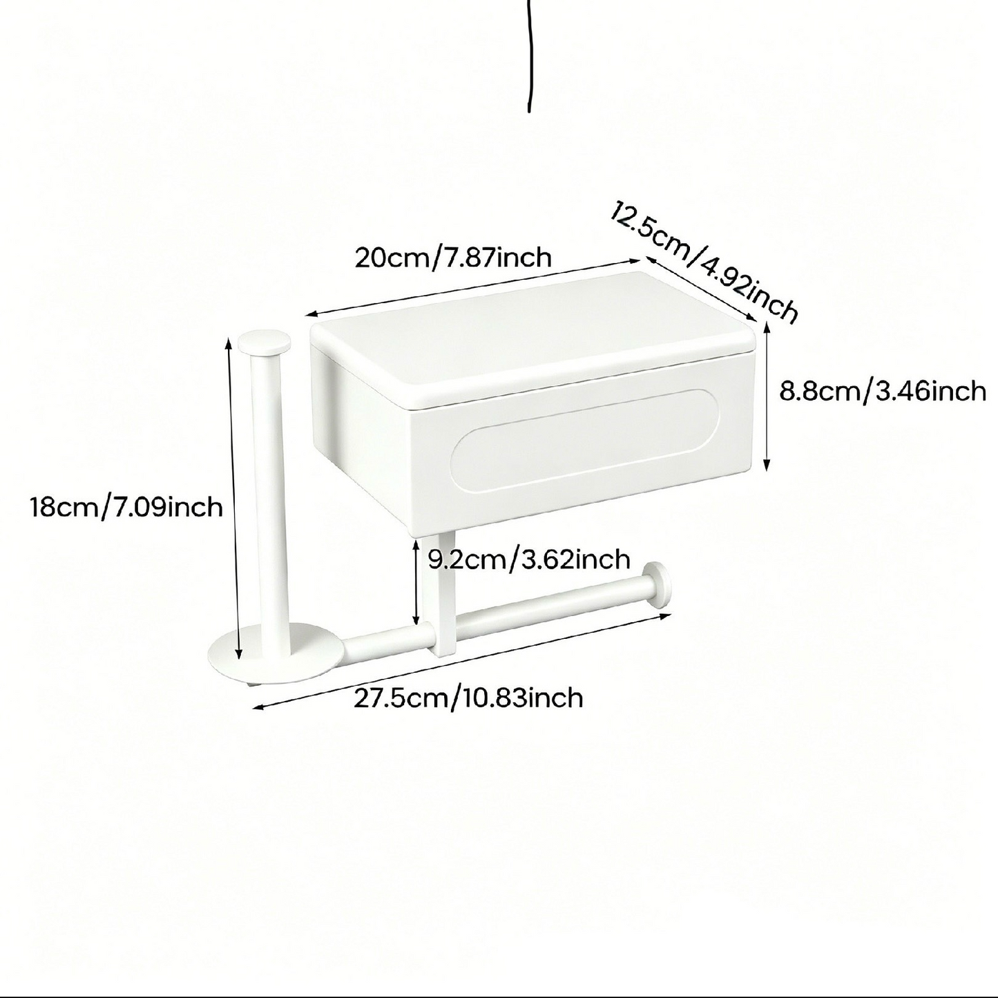Toilet Paper Holder with Storage Bin – Stainless Steel Wet Wipes Rack