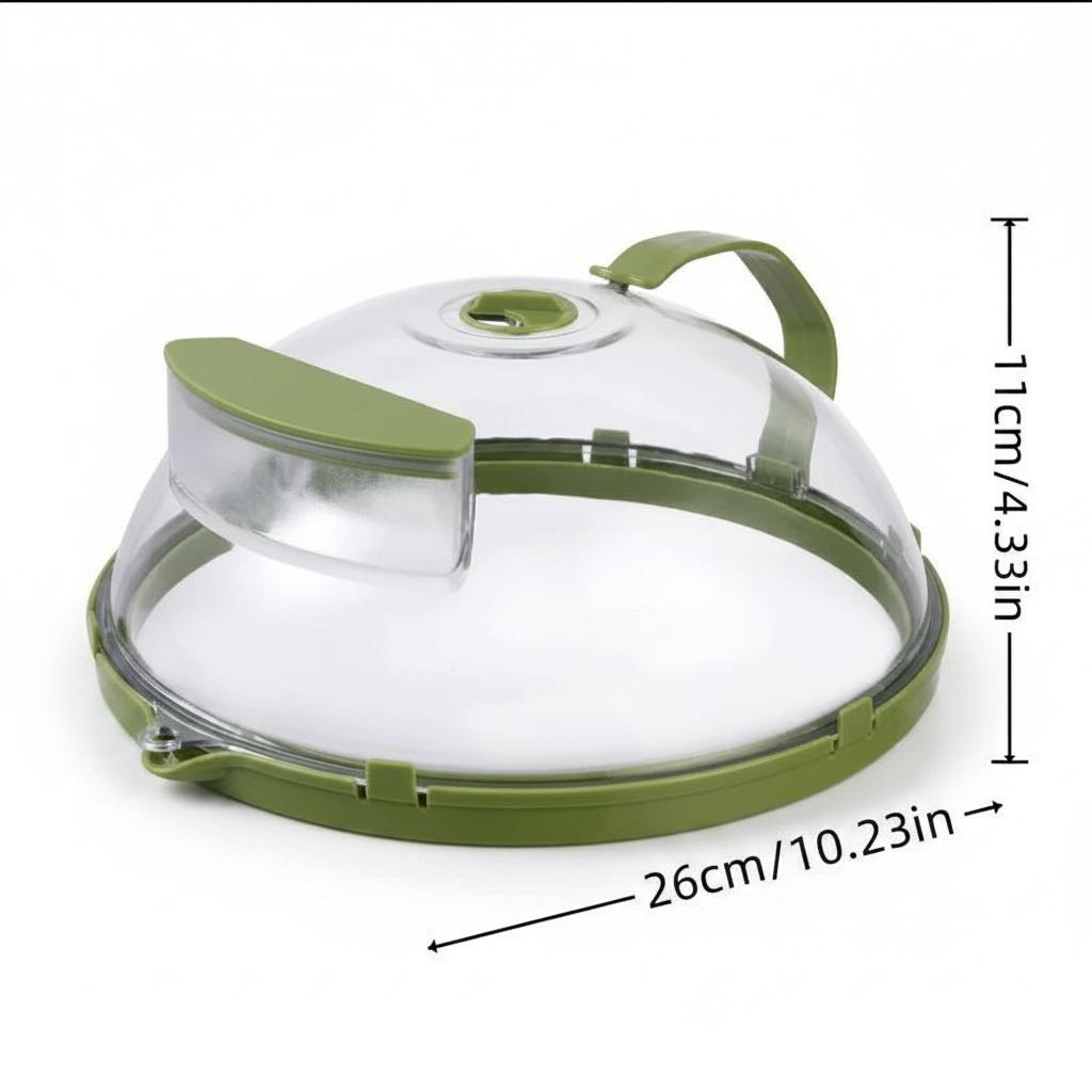 Microwave Glass Cover – Clear Splatter Guard, Heat-Resistant, Fits Most Microwaves