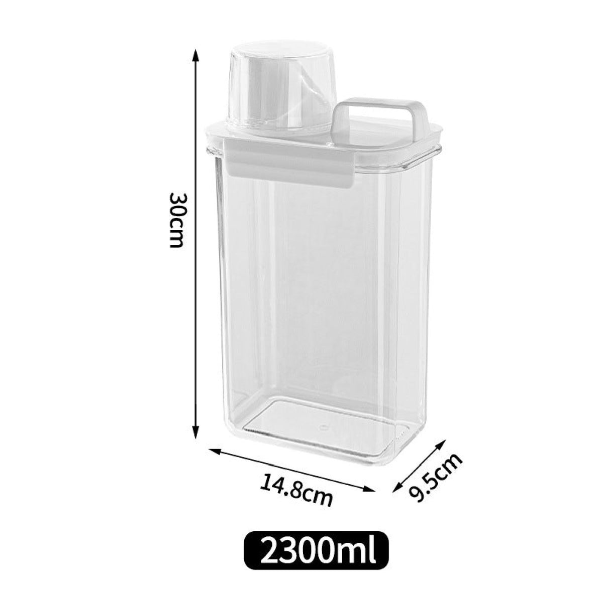 Airtight Stackable Food Storage Containers | Clear Kitchen Pantry Jars