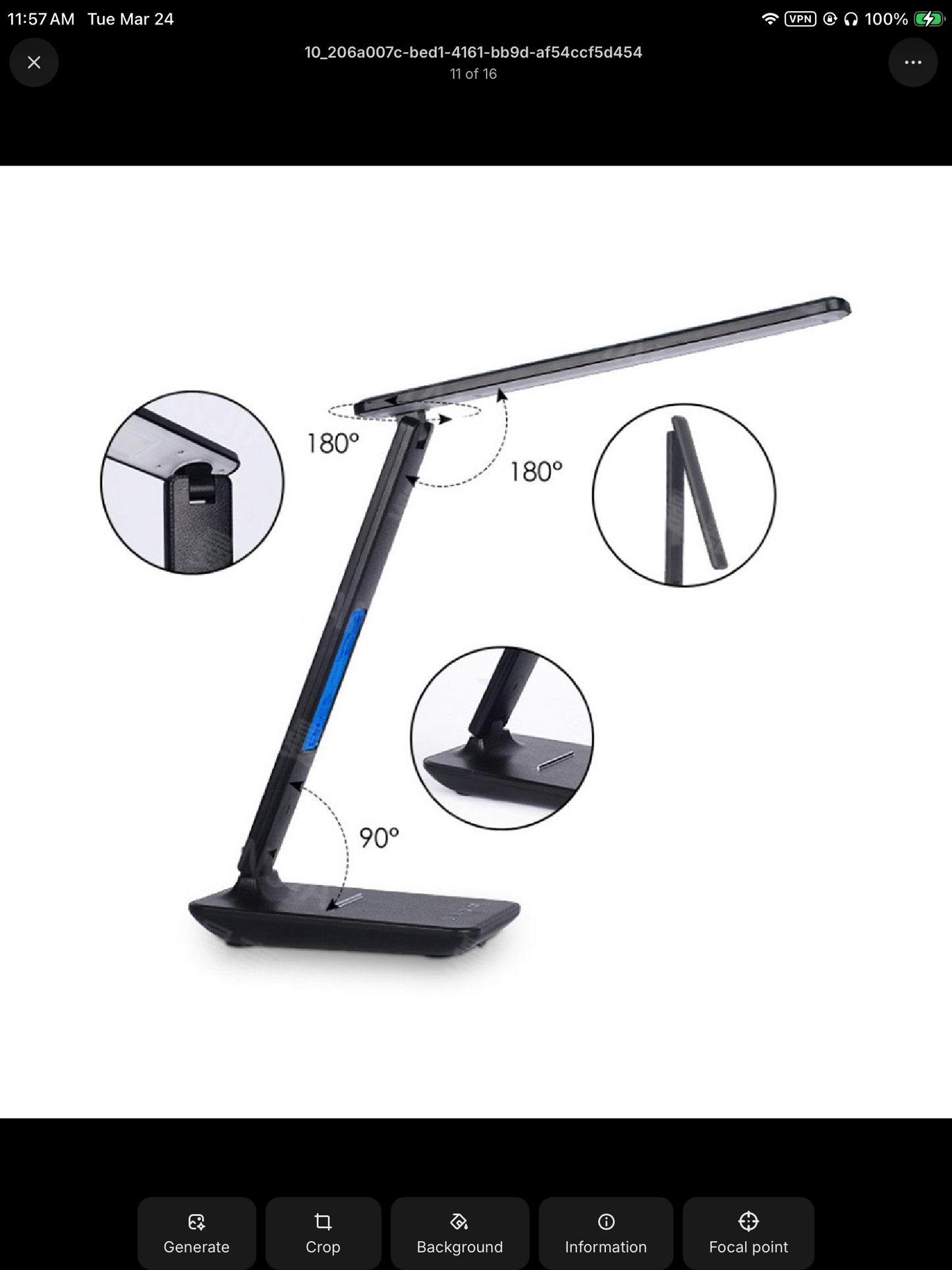 Lamp Plus 3 in 1 Lamp With Phone Charger, Clock And Thermostat