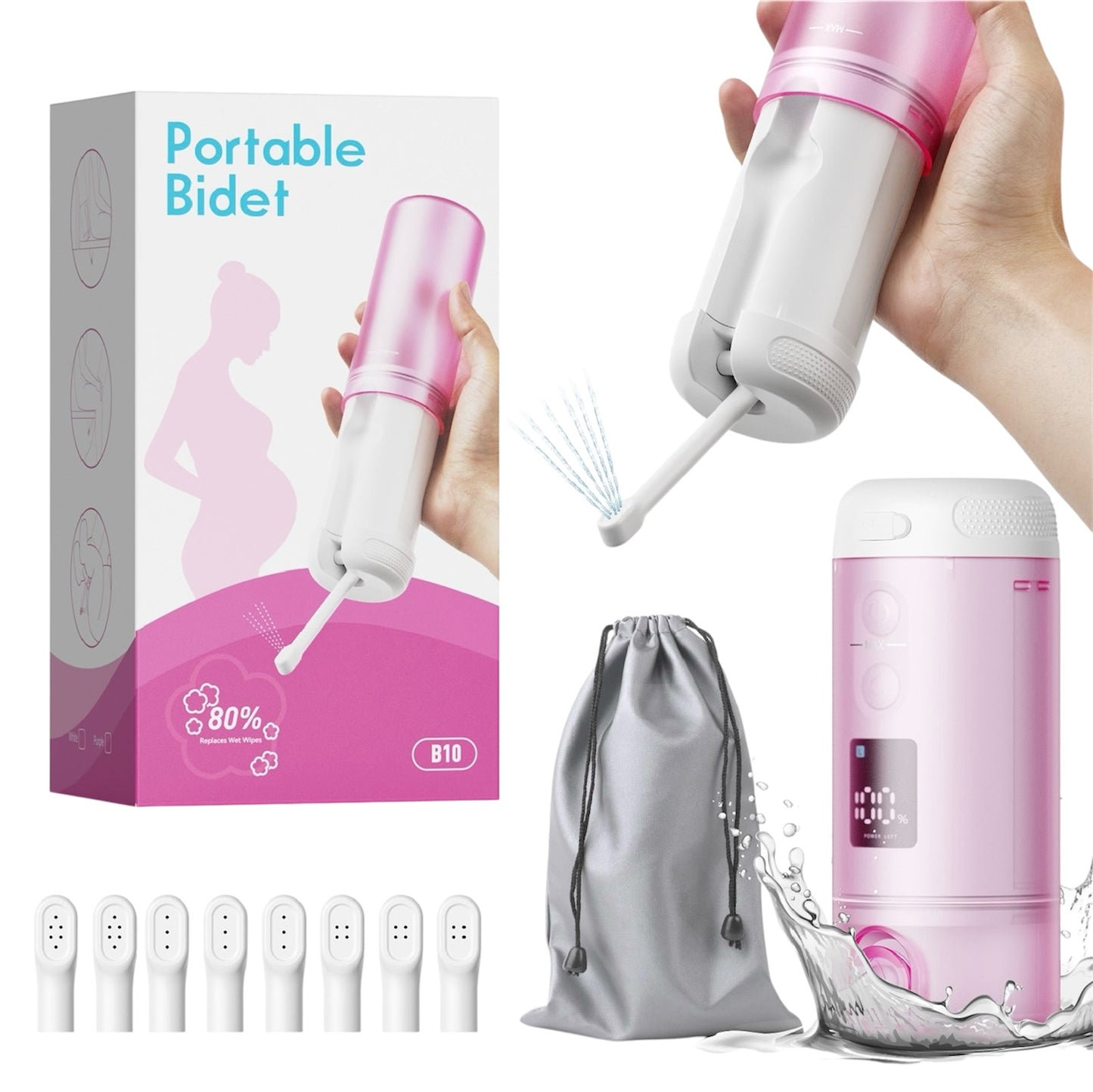 Portable Travel Bidet | Rechargeable Handheld Bidet Sprayer