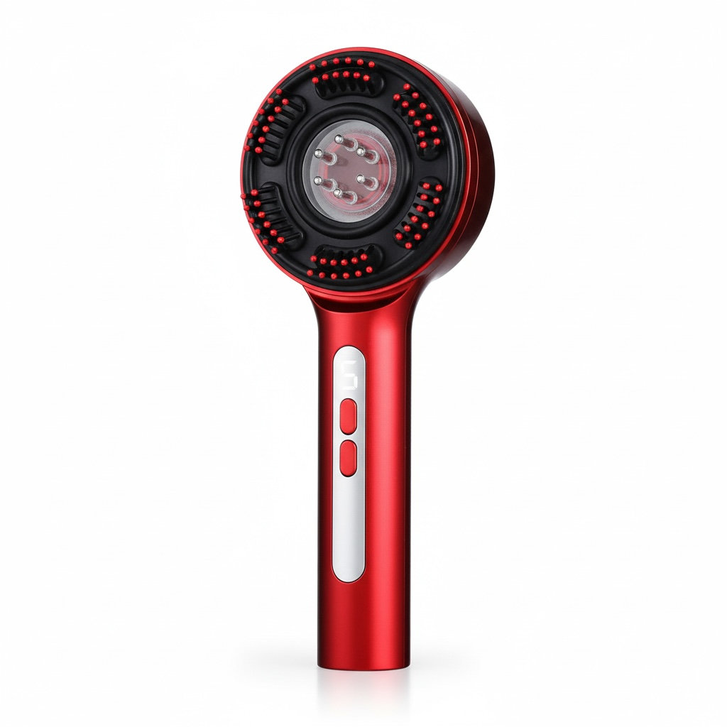 Red Light Scalp Therapy & EMS Massage Comb | Anti Hair Loss, Hair Growth Brush