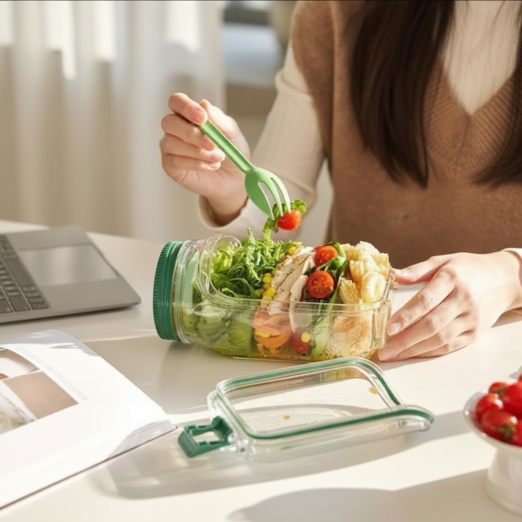 Salad Pod Container | Portable Meal Prep Bowl | Modern Goods Living