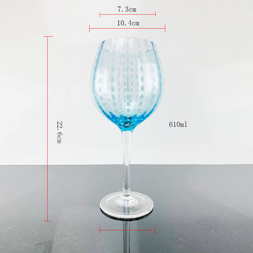 European Crystal Wine Glasses Set of 2