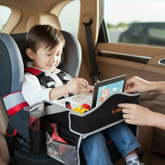 360° Rotating Kids Car Travel Tray & Seat Organizer | Modern Goods Living