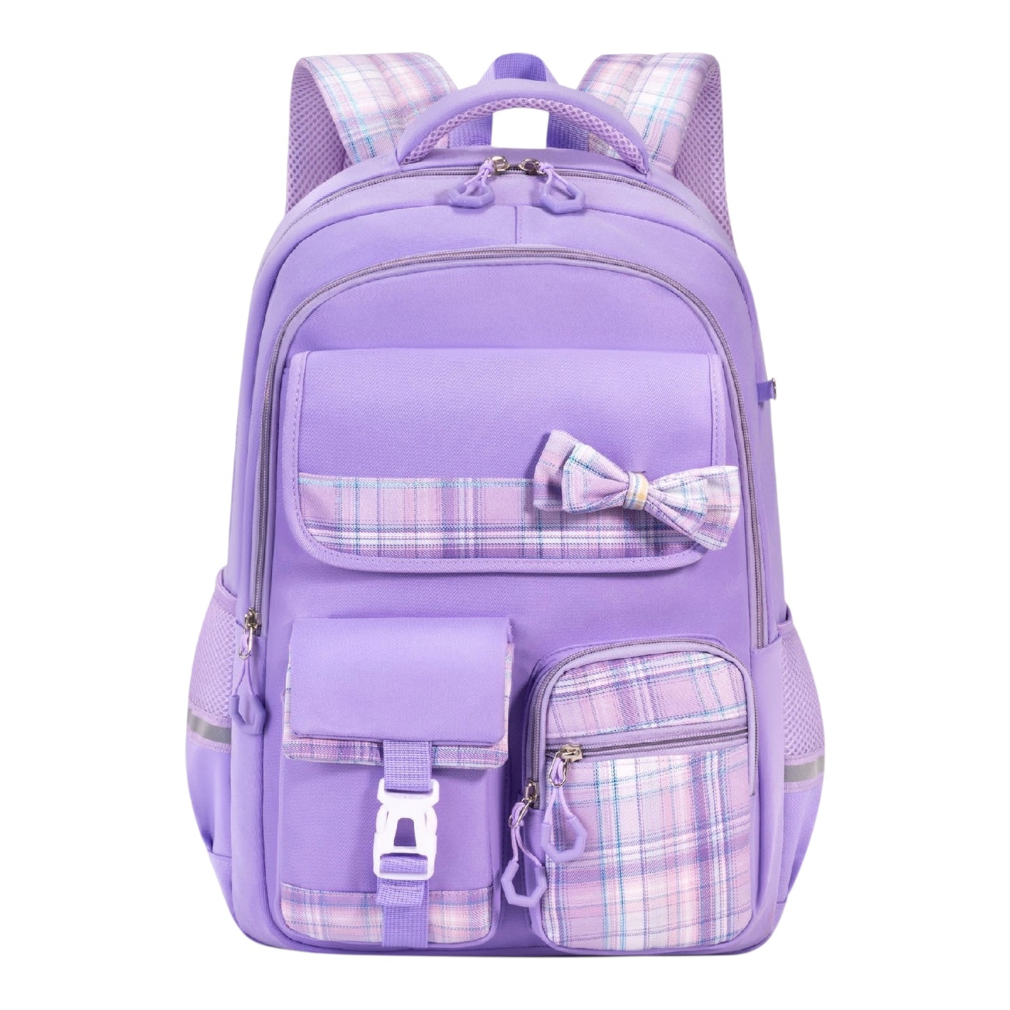 Butterfly Bow School Backpack – Large Capacity Waterproof Girls Bookbag