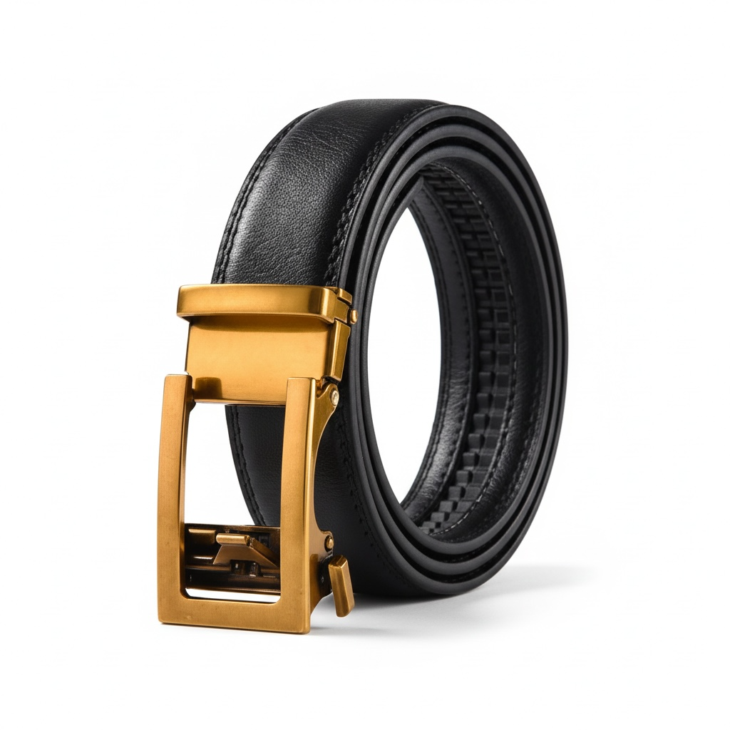 Unisex Automatic Buckle Leather Belt – Classic Business & Casual