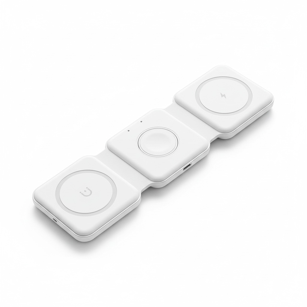 3‑in‑1 Magnetic Foldable Wireless Charger Stand | Modern Goods Living