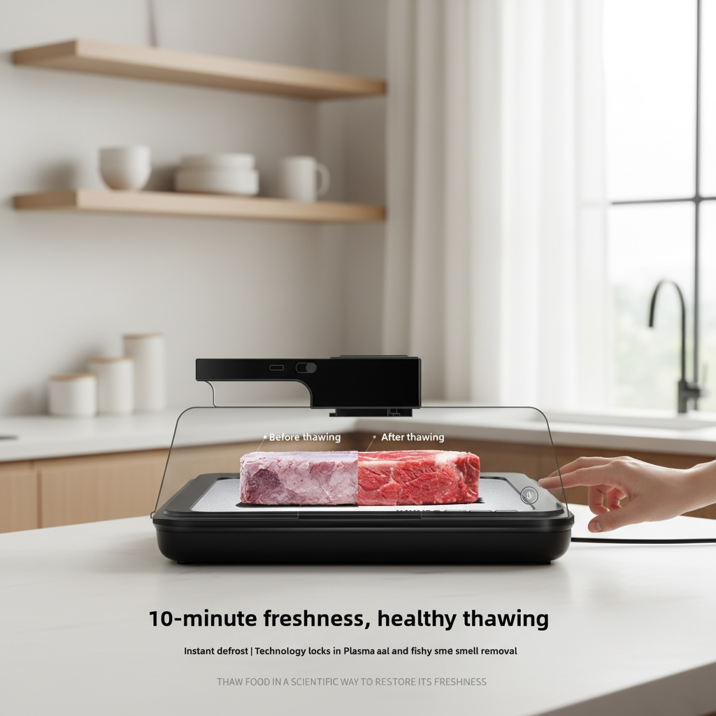 Defrosting Tray with Intelligent Constant Temperature – Upgraded Food Freshener