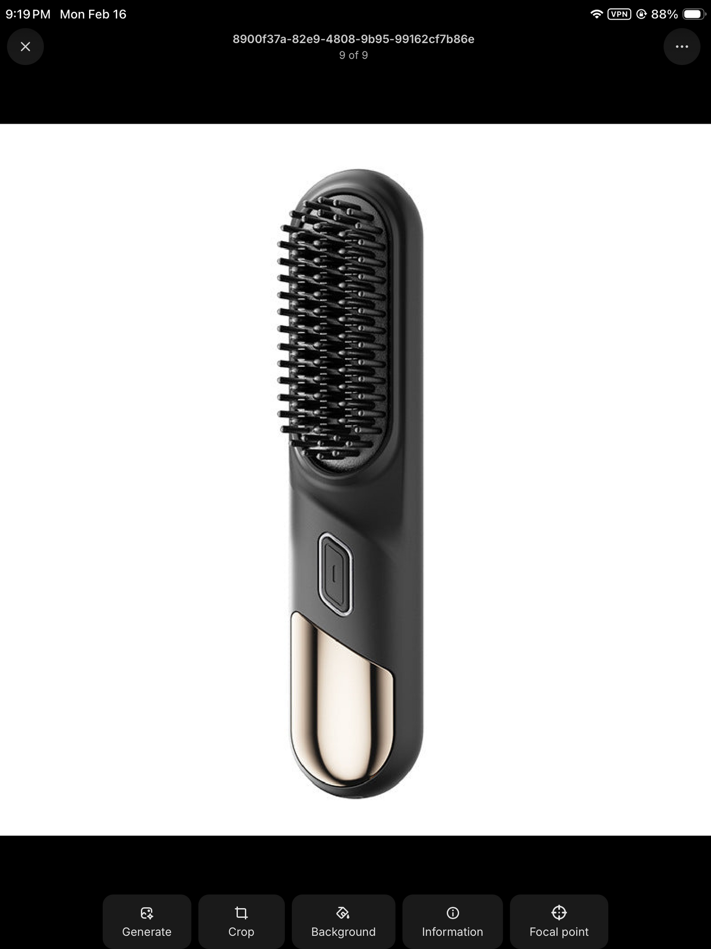 Ceramic Hair Straightening Comb with LCD Display