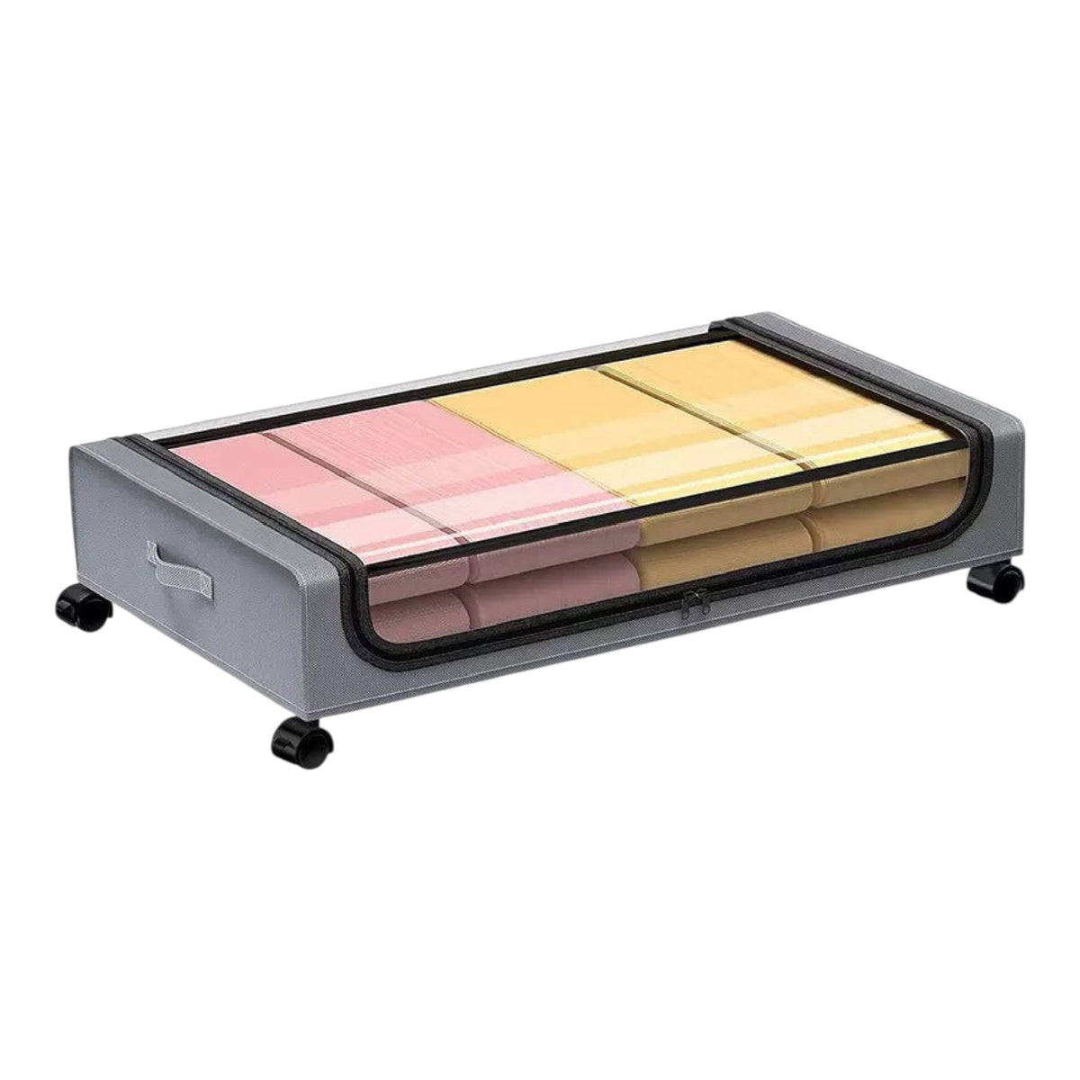 Heavy-Duty Rolling Underbed Storage Bin with Lid | 30L-40L Cart