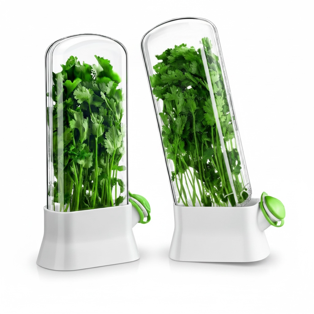 Vegetable Preservation Box – Airtight Herb & Onion Storage Container | Fresh Fridge Organizer
