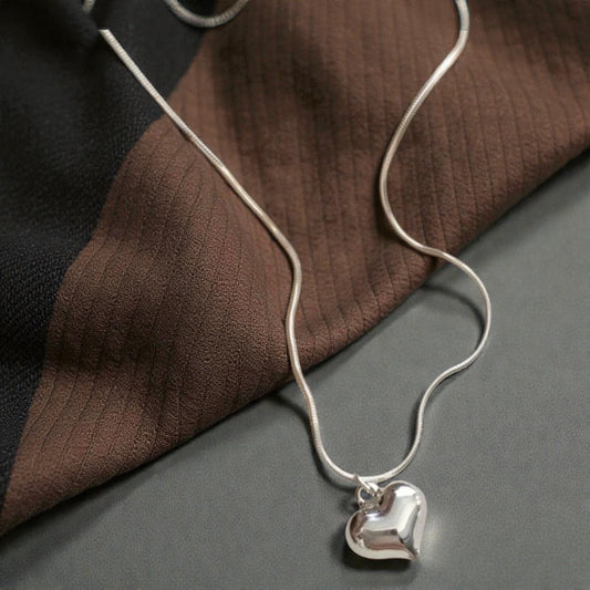 925 Sterling Silver Heart Necklace