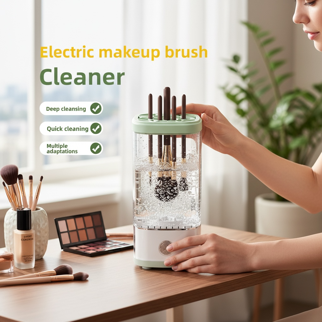 Makeup Brush Cleaner – Deep Clean & Dry Brushes in Seconds
