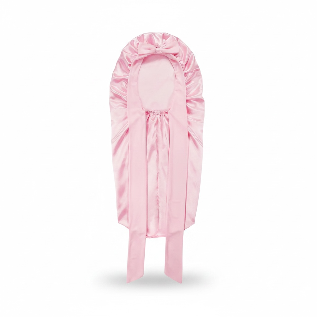Satin Sleep Cap for Braids & Curls – Adjustable, Breathable