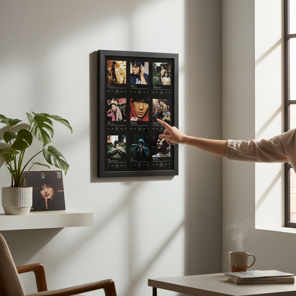 NFC Music Photo Frame – Bluetooth Speaker Frame with Custom Photo & Song, Rechargeable