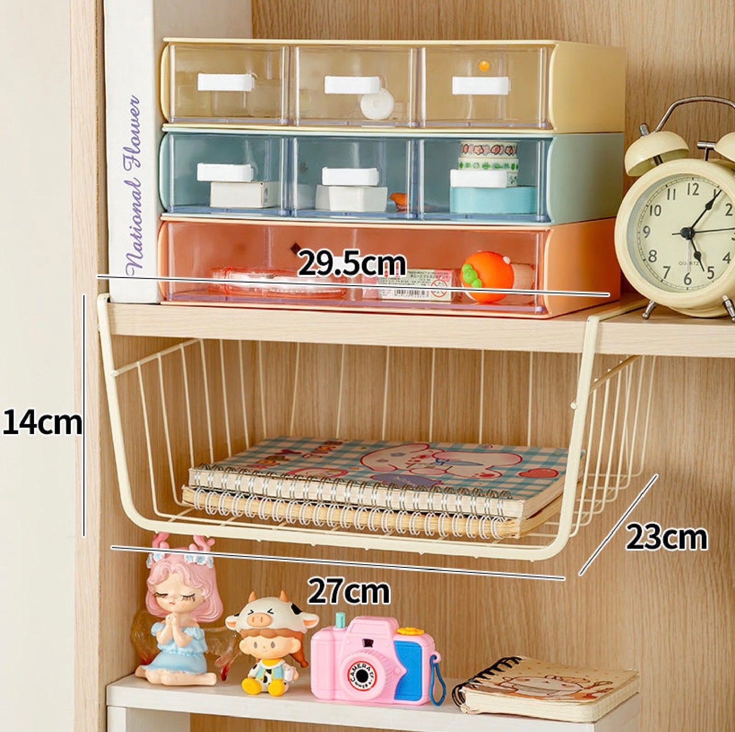 Under-Cabinet Hanging Basket (Stainless Steel)