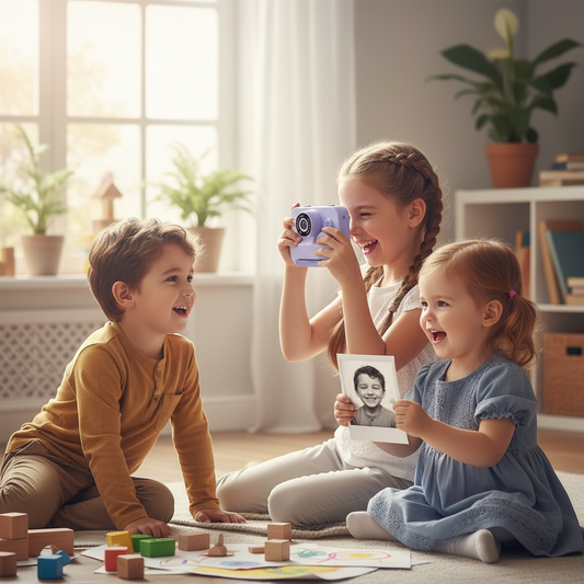 Instant Print Kids Camera with Games & Dual Lens