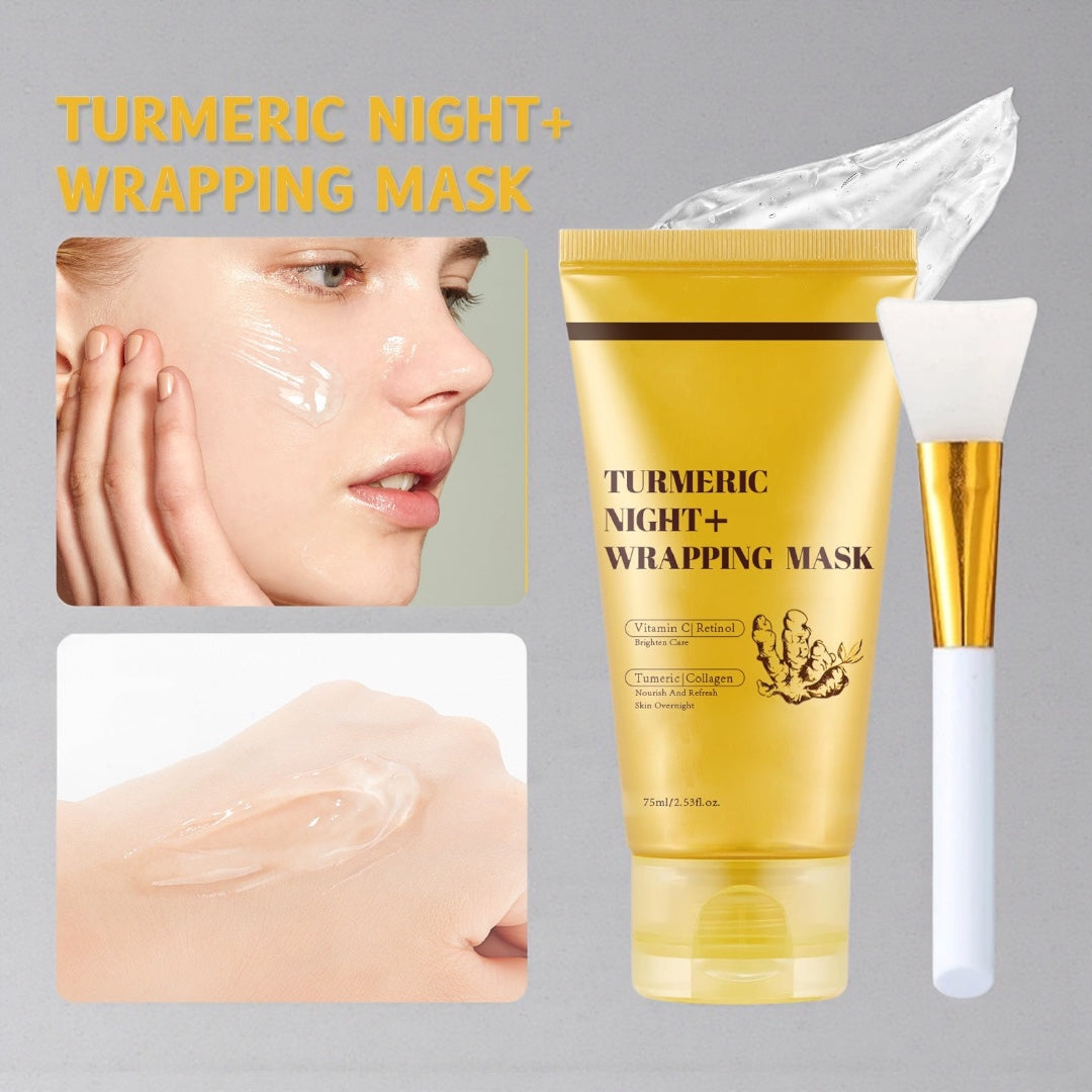 Turmeric Collagen Night Mask with Applicator Brush