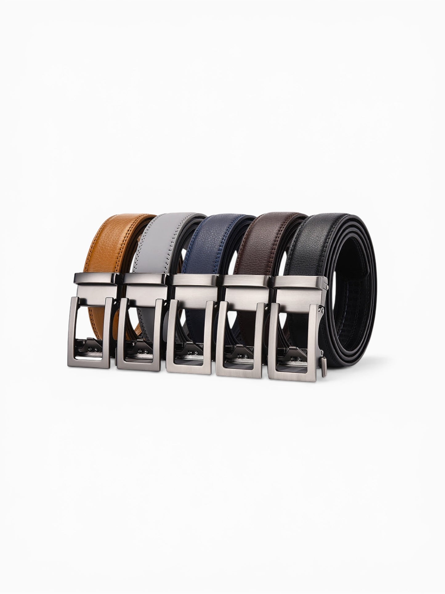 Unisex Automatic Buckle Leather Belt – Classic Business & Casual