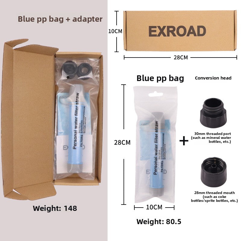 Portable Water Filter Straw – Emergency Outdoor Purifier