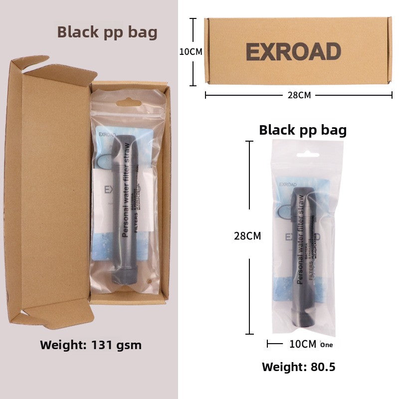 Portable Water Filter Straw – Emergency Outdoor Purifier
