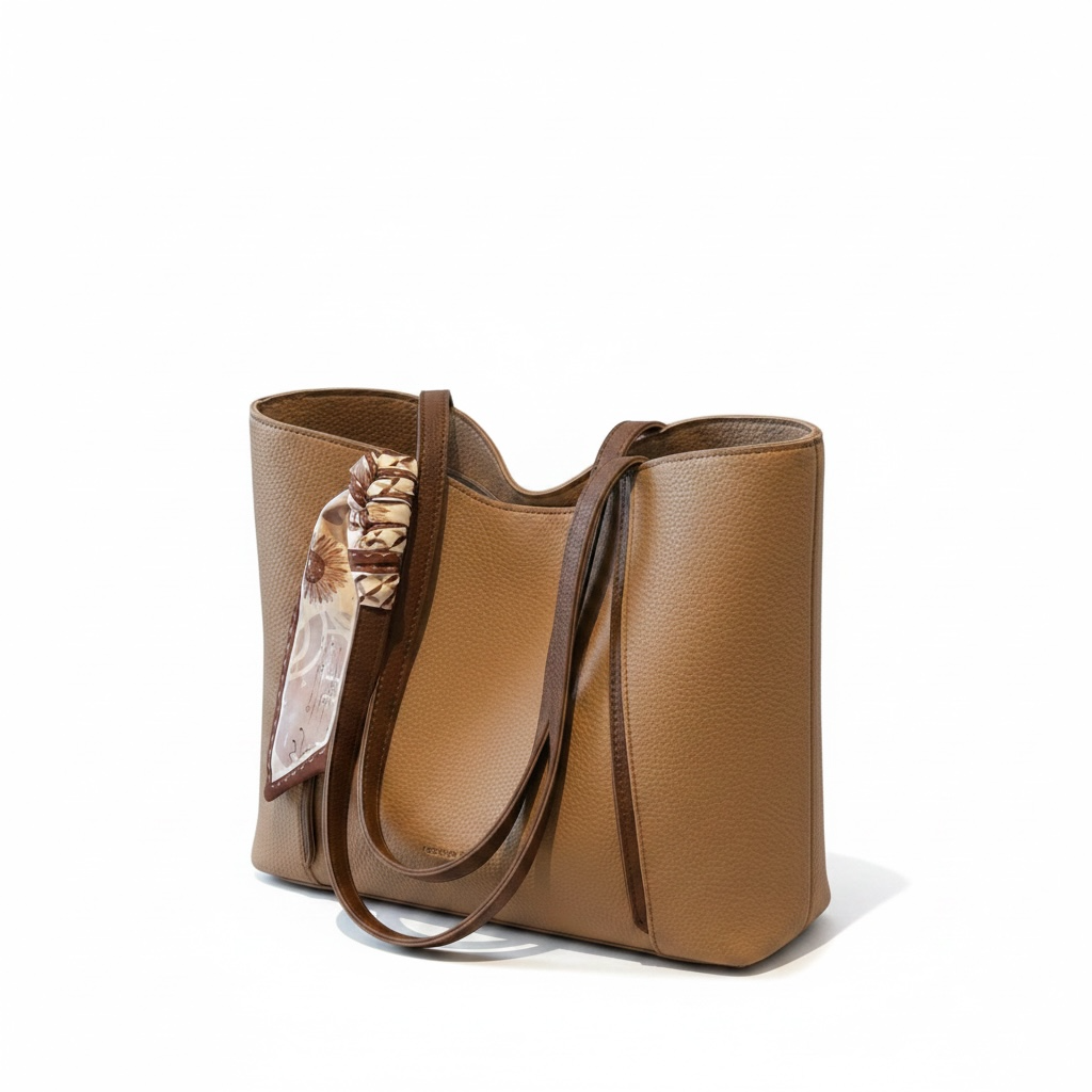 Large Leather Tote Bag – Spacious Everyday Work & Travel Shoulder Bag