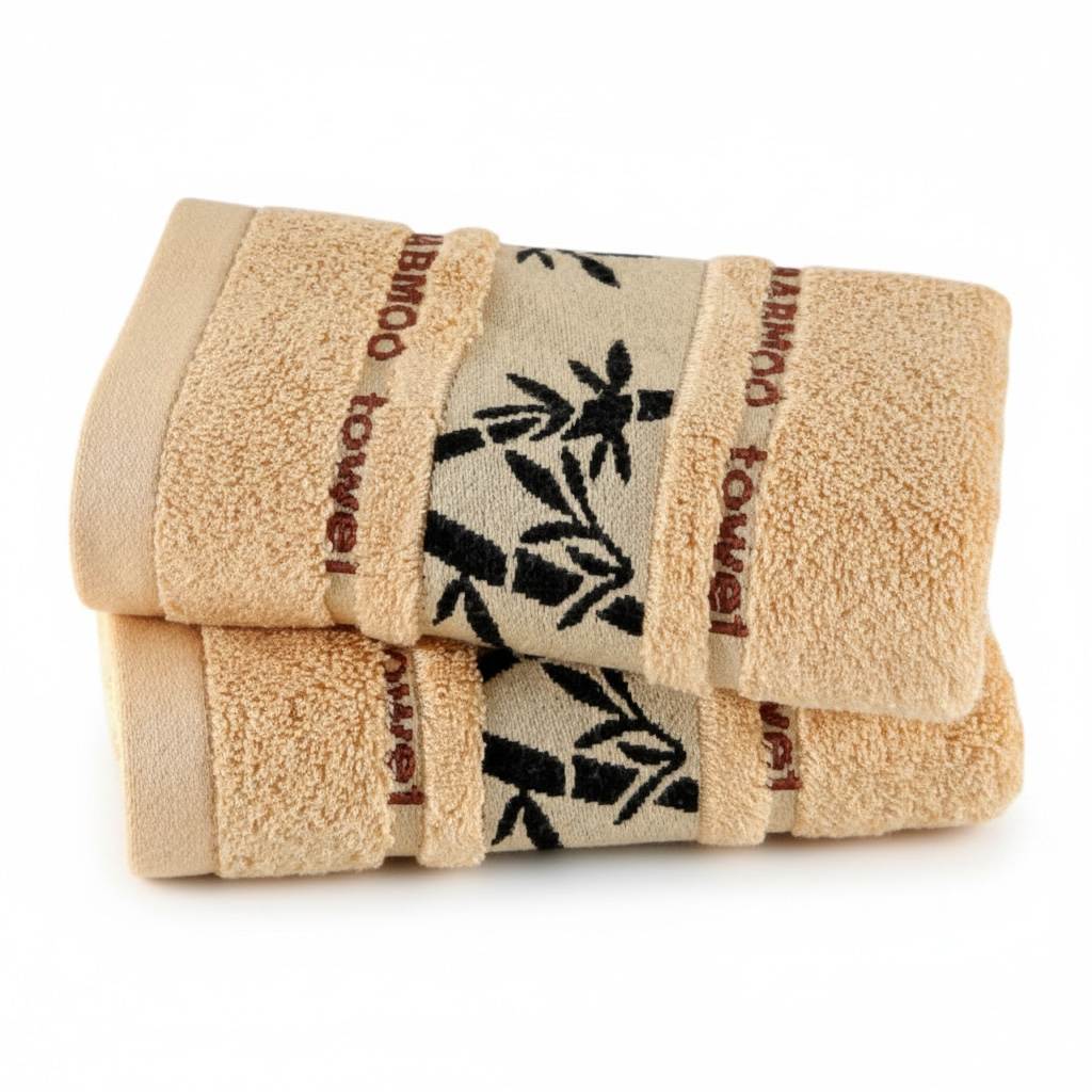 Bamboo Fiber Towel – Soft Absorbent Bamboo-Cotton Blend Hand & Face Towel