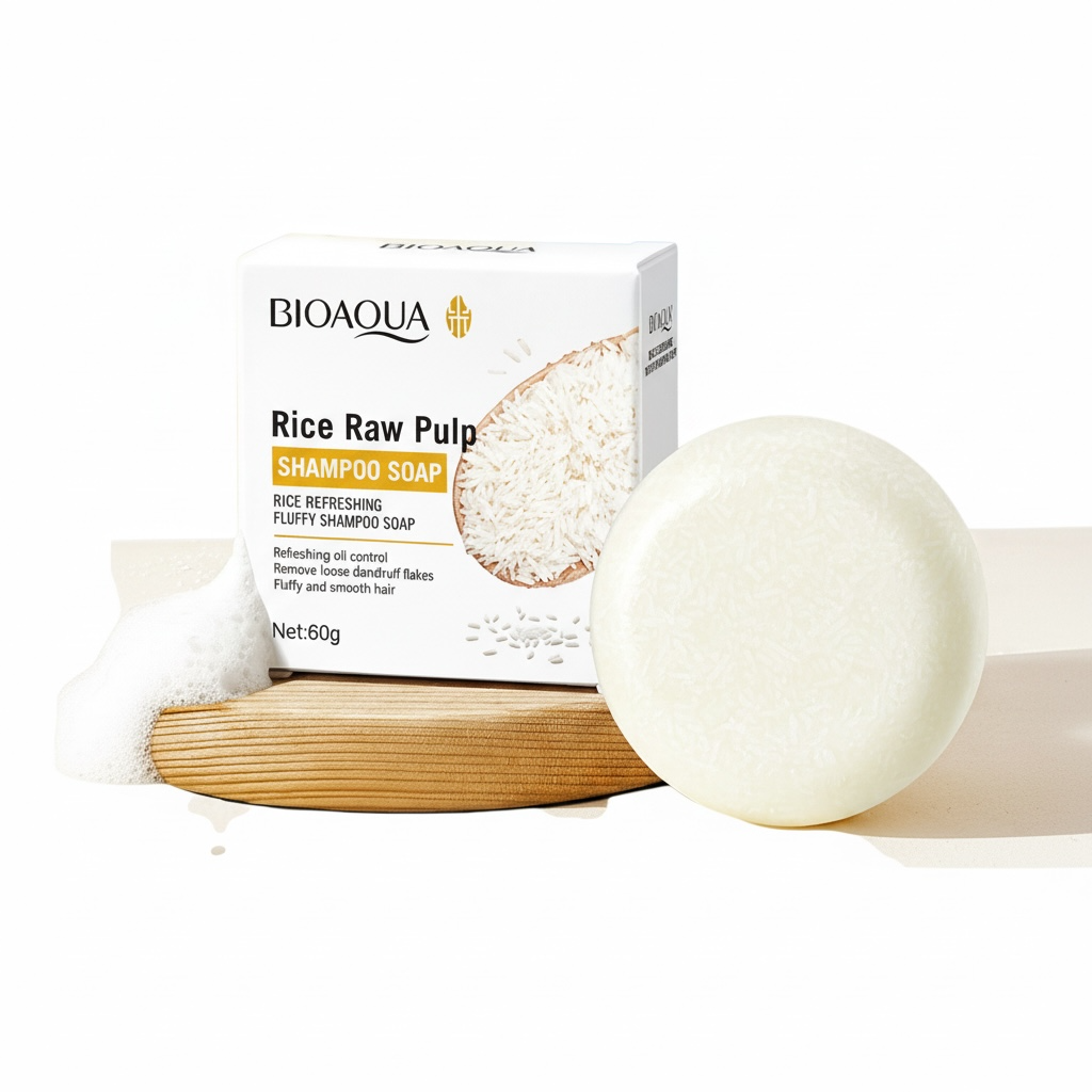 Rice Shampoo Bar – Gentle Cleansing & Natural Shine
