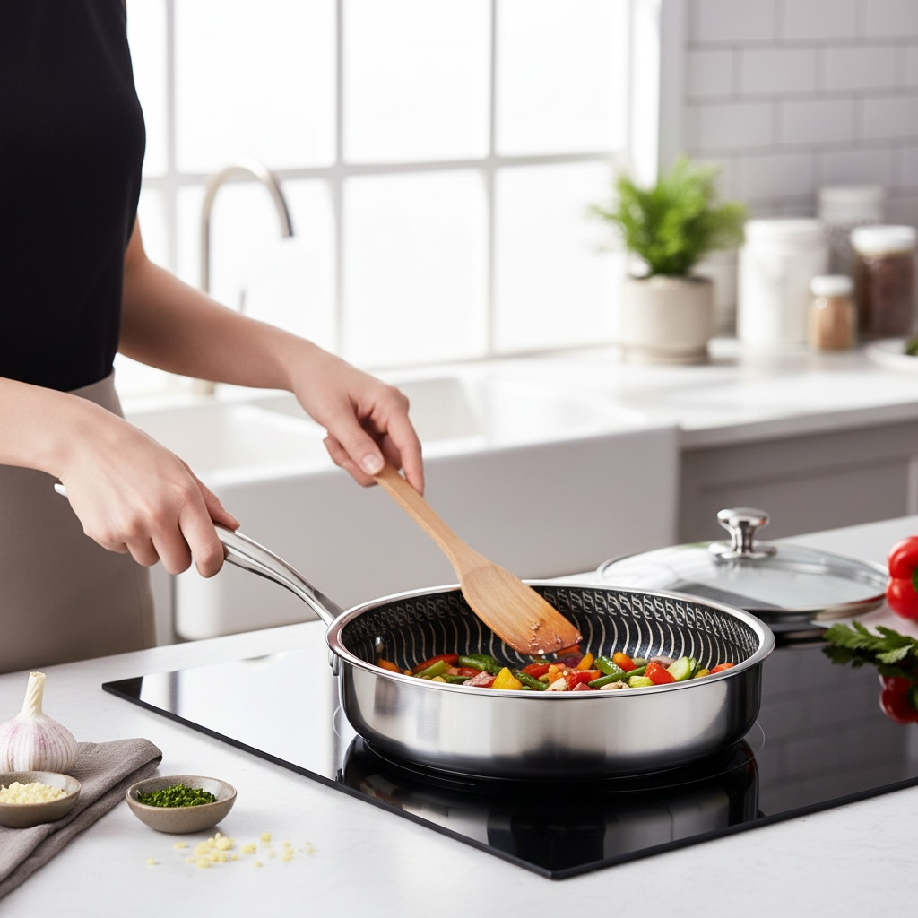 Stainless Steel Non-Stick Frying Pan