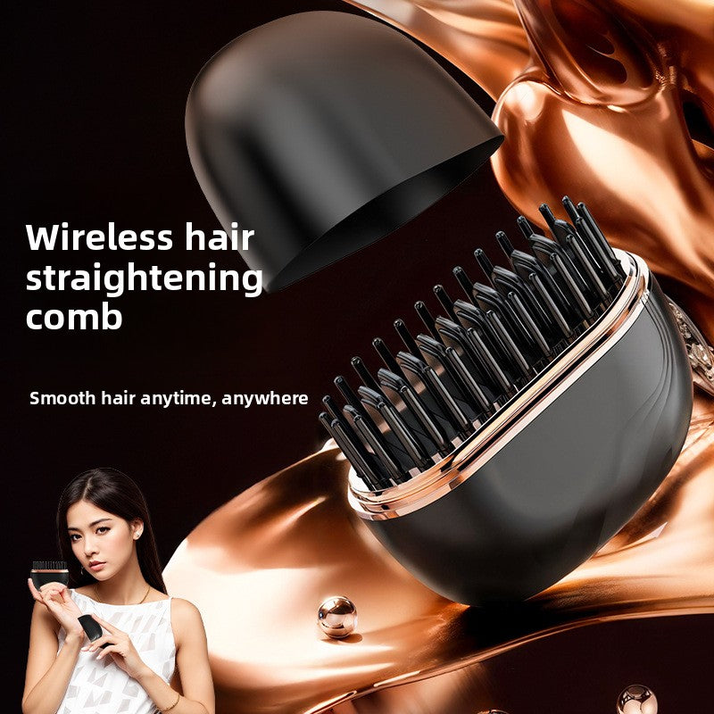 Wireless Mini Hair Straightener & Curler – Portable Rechargeable Styler