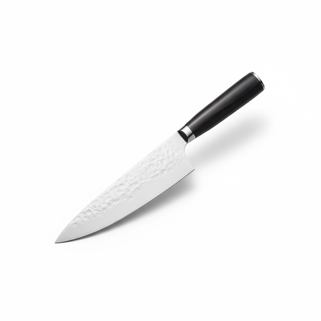 Japanese-Style Hand-Forged Chef Knife – 4Cr13 Stainless Steel, Wood Handle