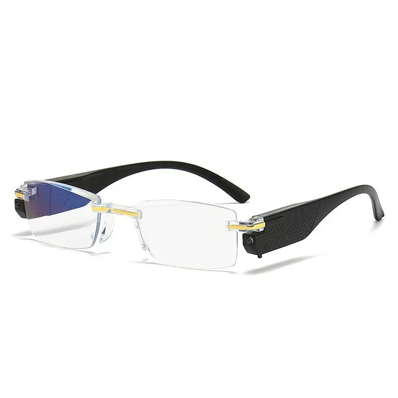 Smart Zoom LED Reading Glasses – Anti Blue Light, Oval Frame