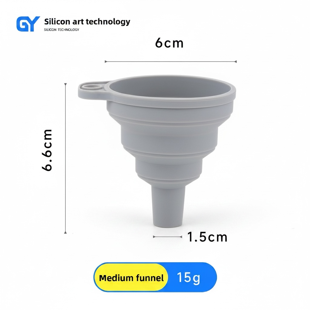 Collapsible Silicone Funnel – Food-Grade, Space-Saving, Great Value