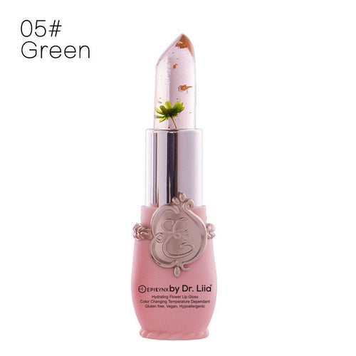 Bloom & Glow: Color-Changing Crystal Flower Jelly Lipstick