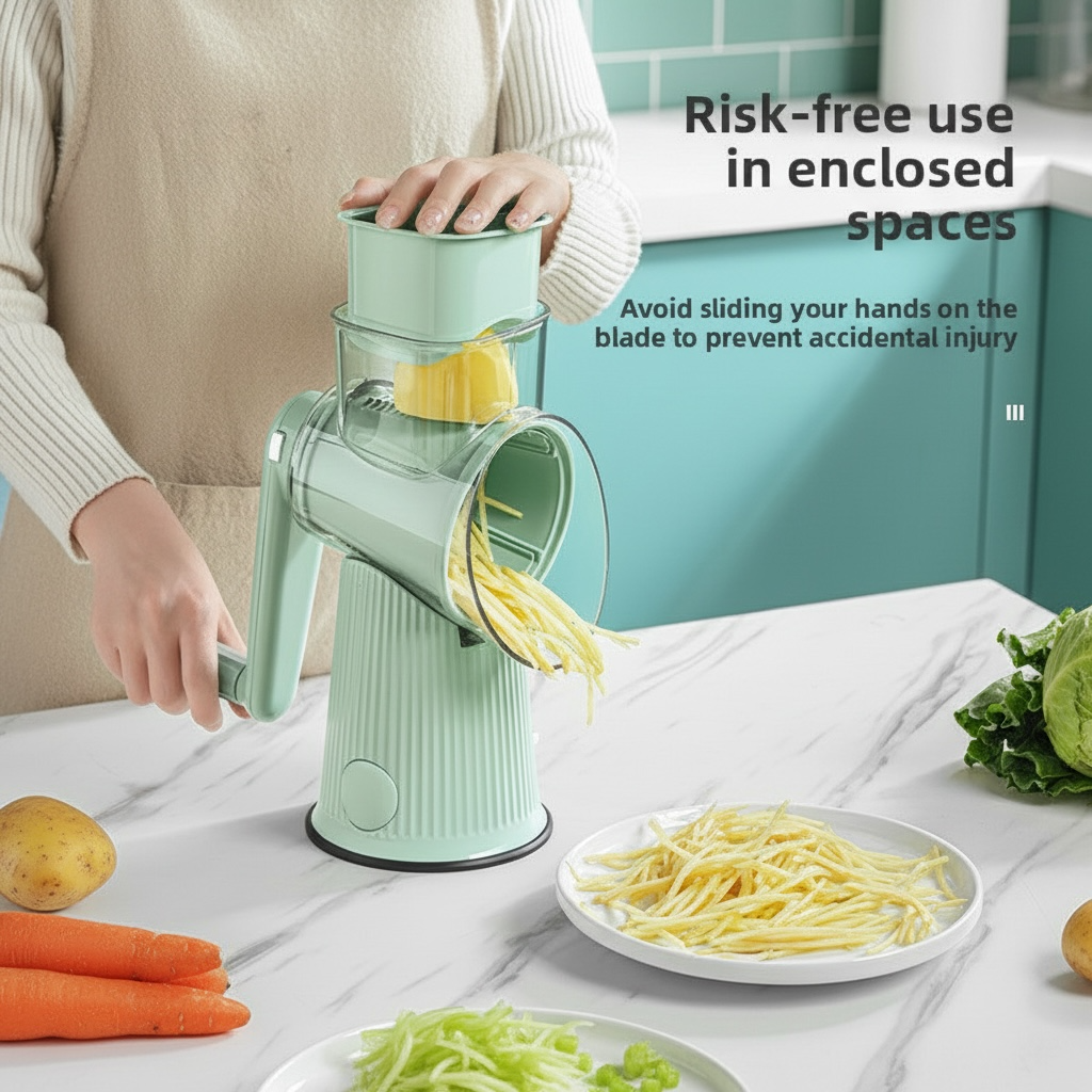 Multifunctional Vegetable Cutter – Slicer, Shredder & Grater