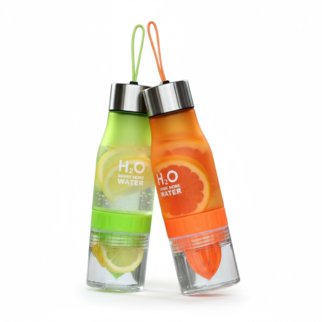 Fruit Juicer Bottle – 650ml Lemon Citrus Infuser Water Bottle