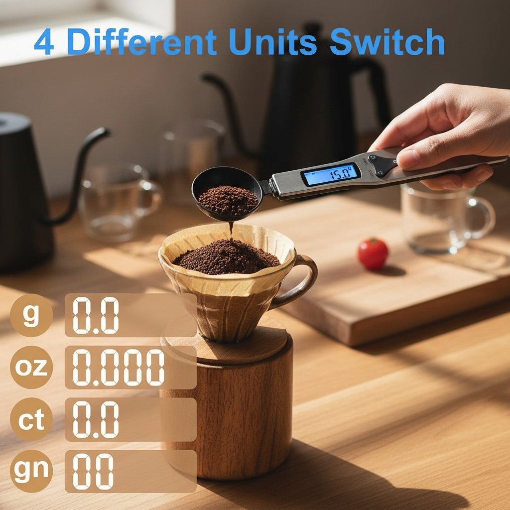 Digital Measuring Spoon Scale – 500g High-Precision Kitchen Spoon with LCD Display
