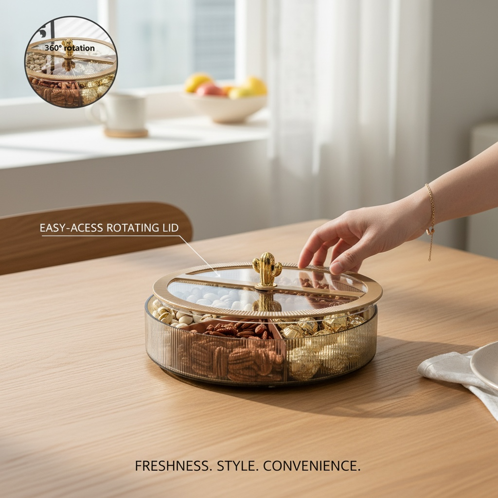 Serving Tray - Snack Fruit Box – Airtight Decorative Serving Tray