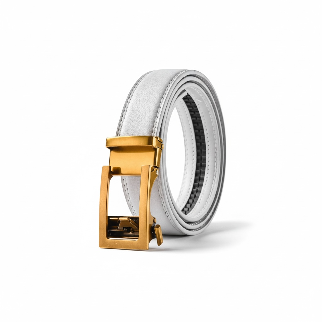 Unisex Automatic Buckle Leather Belt – Classic Business & Casual