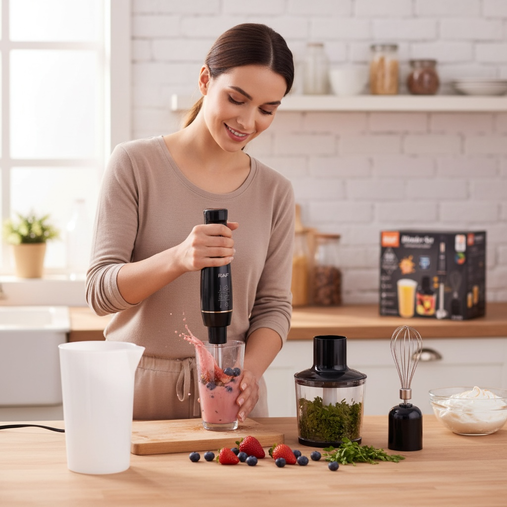 4 in 1 Handheld Blender – 800W Juicer, Mixer & Meat Grinder | Modern Goods Living