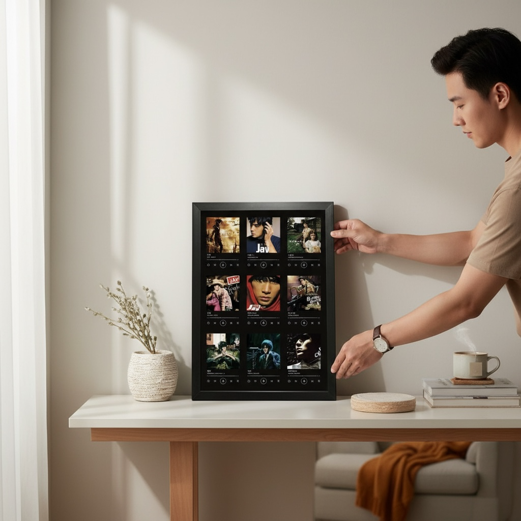 NFC Music Photo Frame – Bluetooth Speaker Frame with Custom Photo & Song, Rechargeable