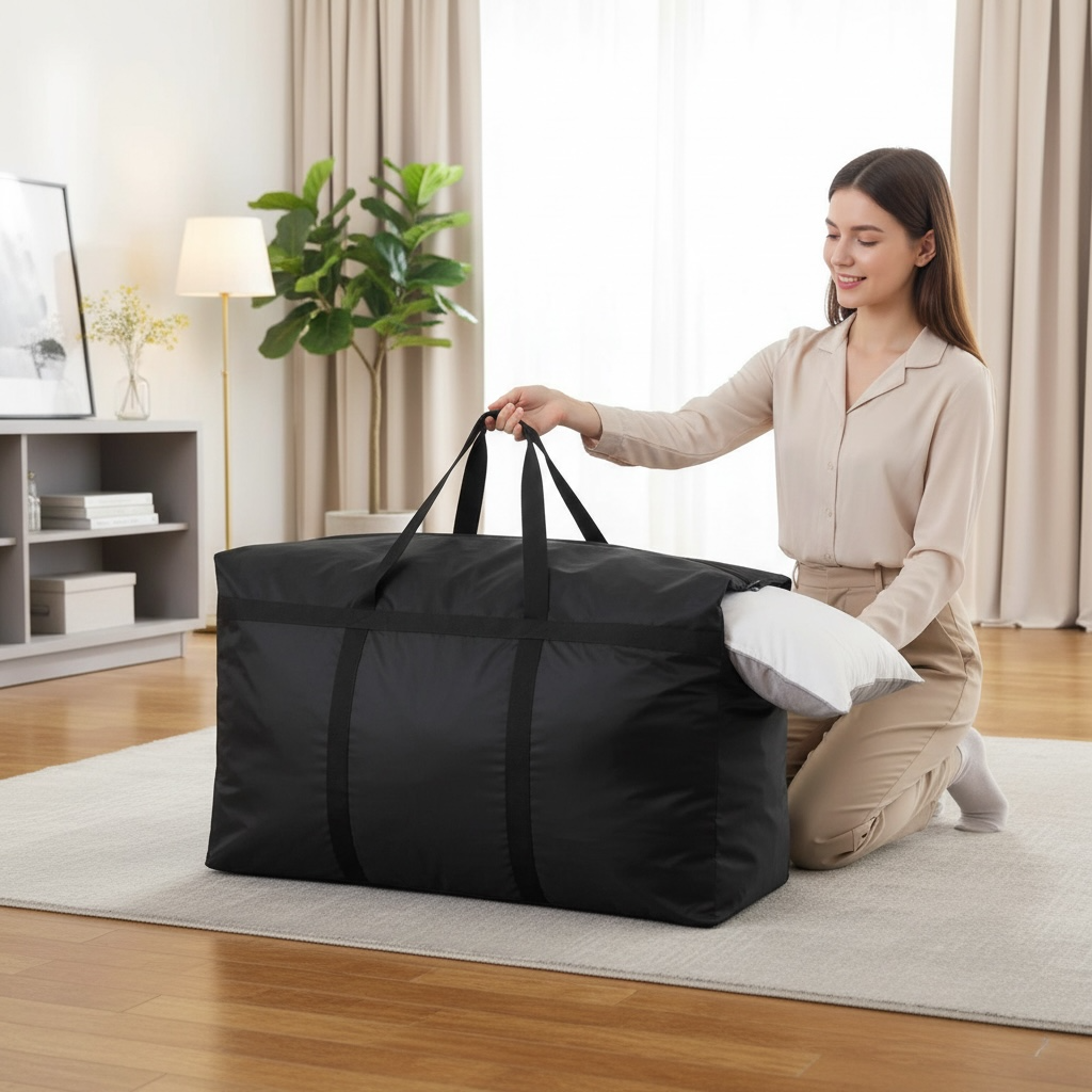 Heavy-Duty Oxford Storage Bag 40L–180L – Large Moving & Clothes Storage Organizer
