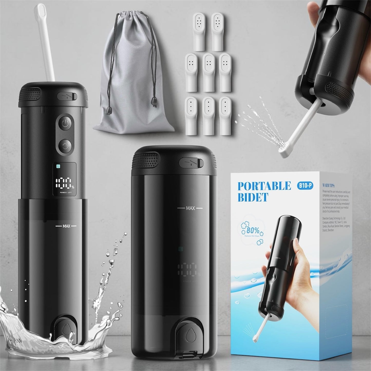 Portable Travel Bidet | Rechargeable Handheld Bidet Sprayer
