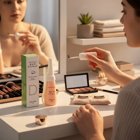 Super Sticky Clear Eyelash Glue – Sweat-Resistant, Gentle
